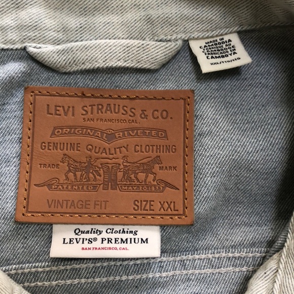 Levi’s Men Denim Jacket Trucker Style size XXL - Picture 5 of 10